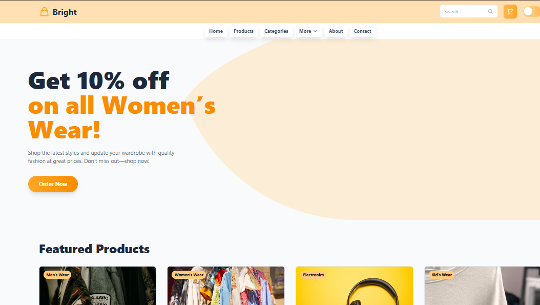 Bright E-commerce
